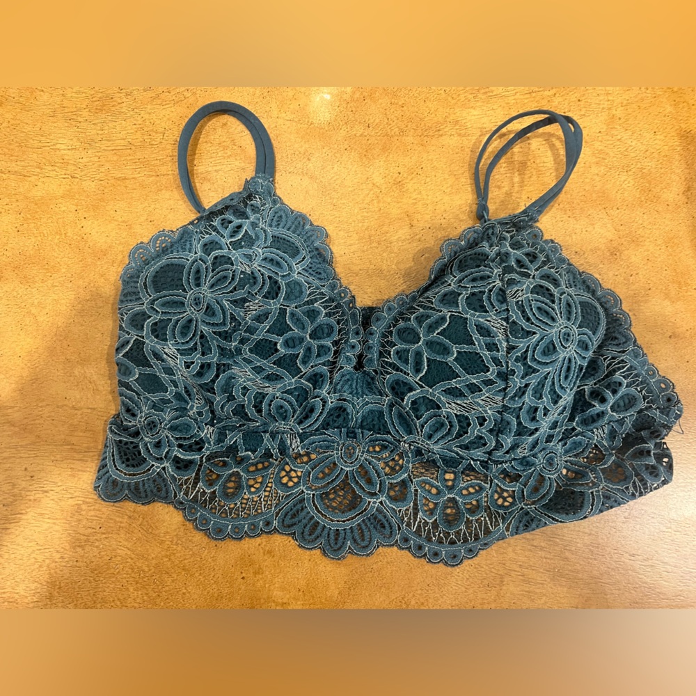 Colsie Lace Bralette - Deep Teal